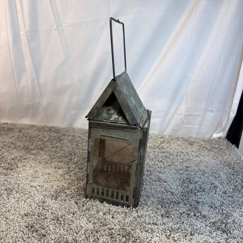 Stonebridge Folding Candle Holder Lantern Mica Window Camping Mica Window Pat'd